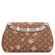 acheter en ligne pour le meilleur prix Louis Vuitton Takashi Murakami Mini Monogram Satin Cherry Blossom Griotte Bag