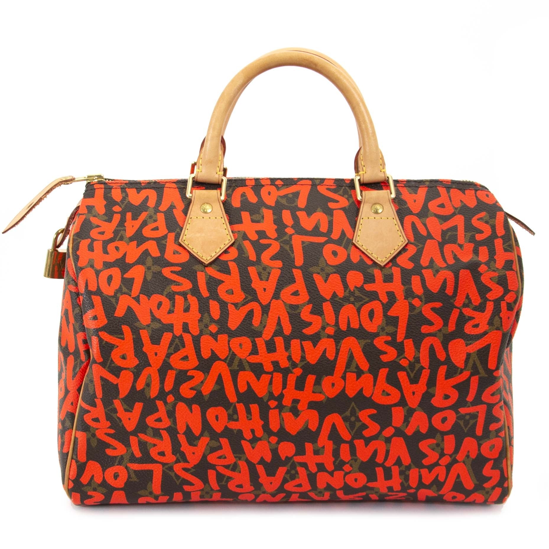 Louis Vuitton Graffiti Speedy 30 now for sale at labellov vintage fashion webshop Belgium