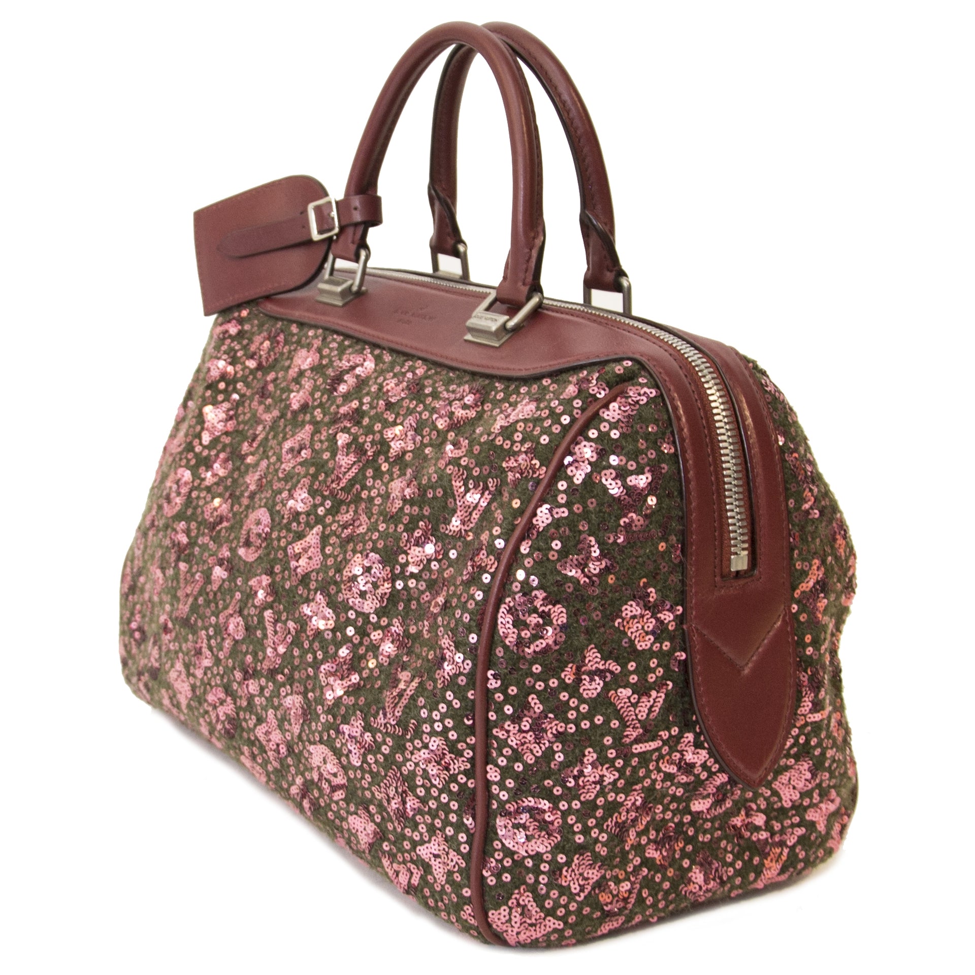 Sac Speedy Louis Vuitton Sunshine Express bordeaux en édition limitée