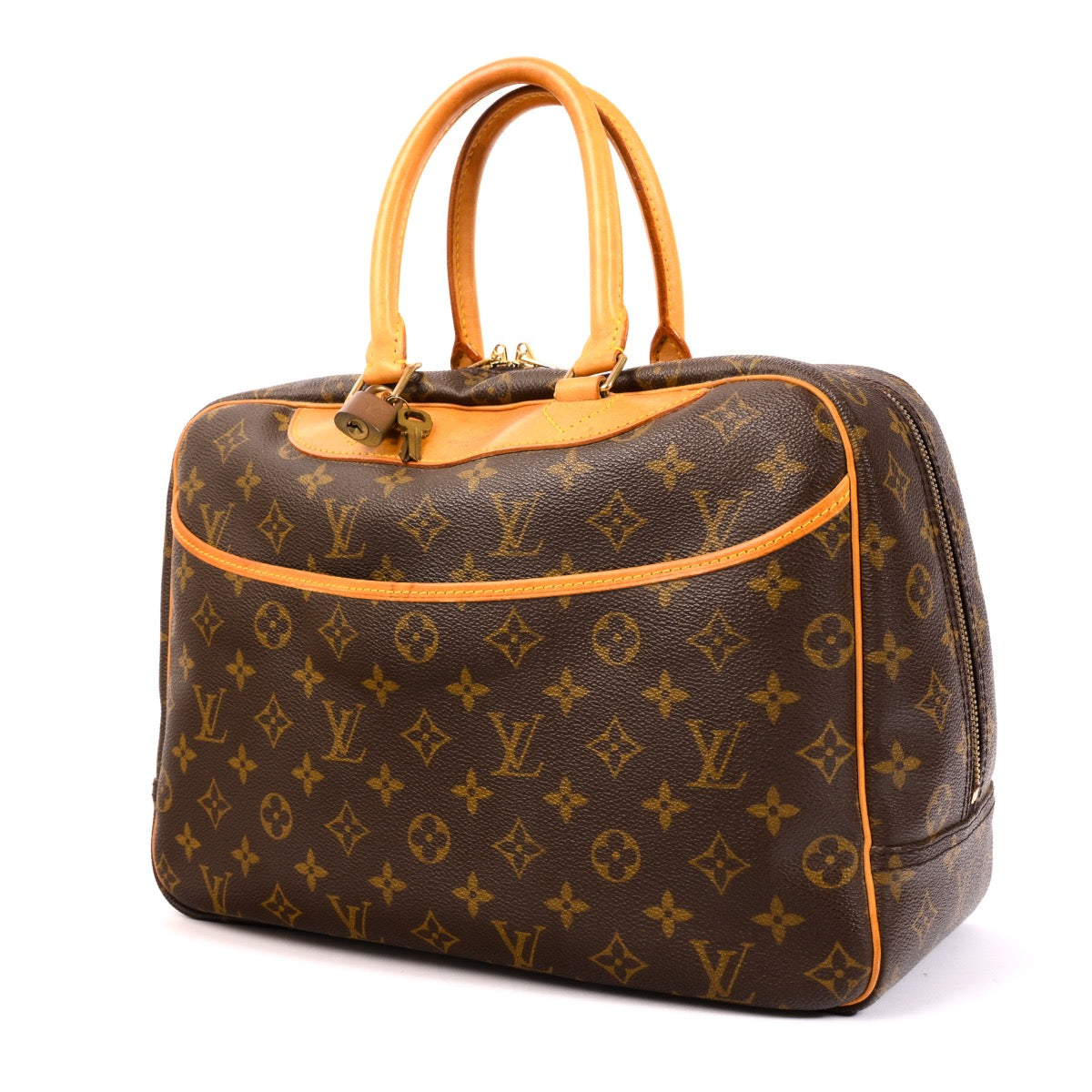 authentic second hand Louis Vuitton Deauville top handle bag in very good condition on Labellov.com