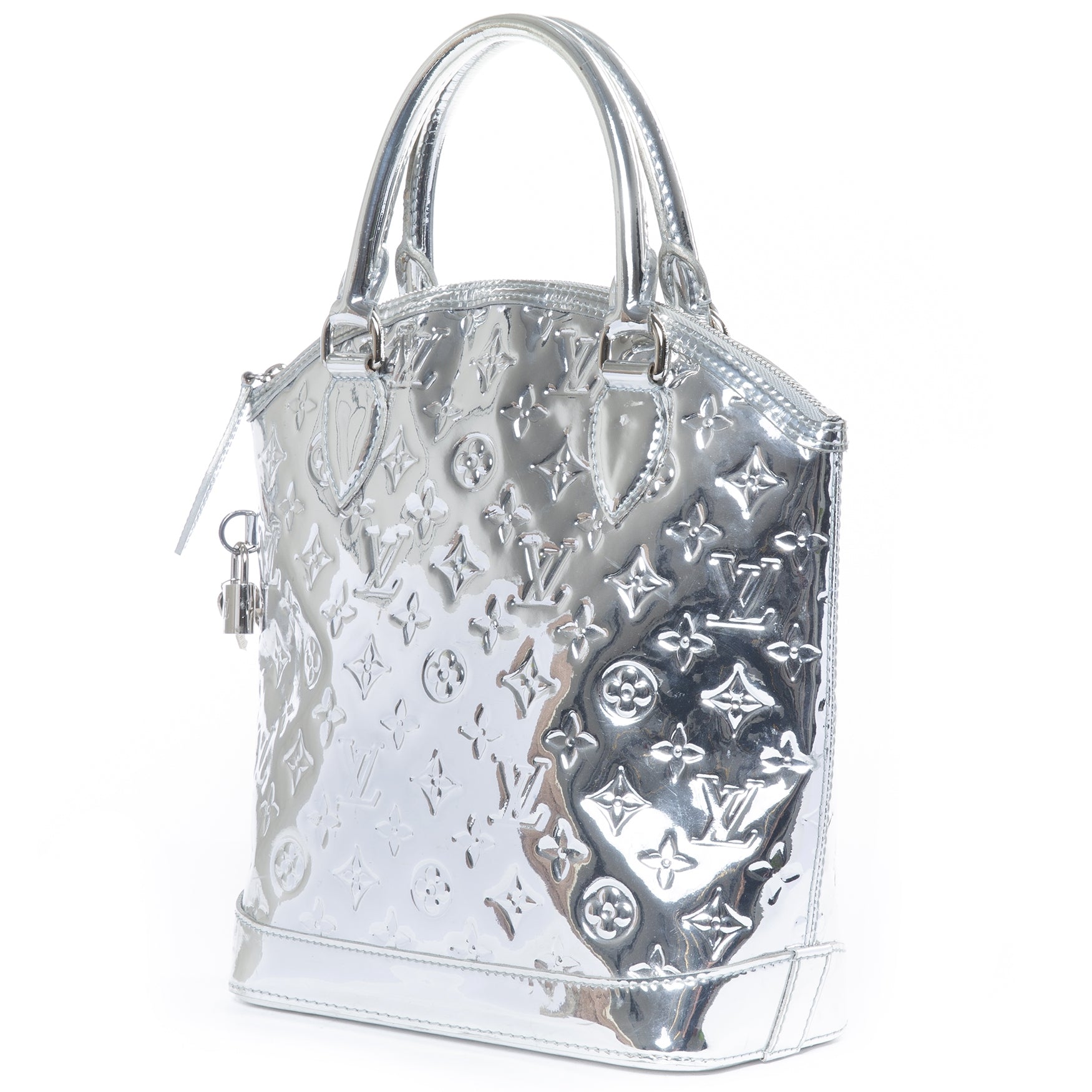 ouis Vuittton Monogram Mirror Lockit Silver