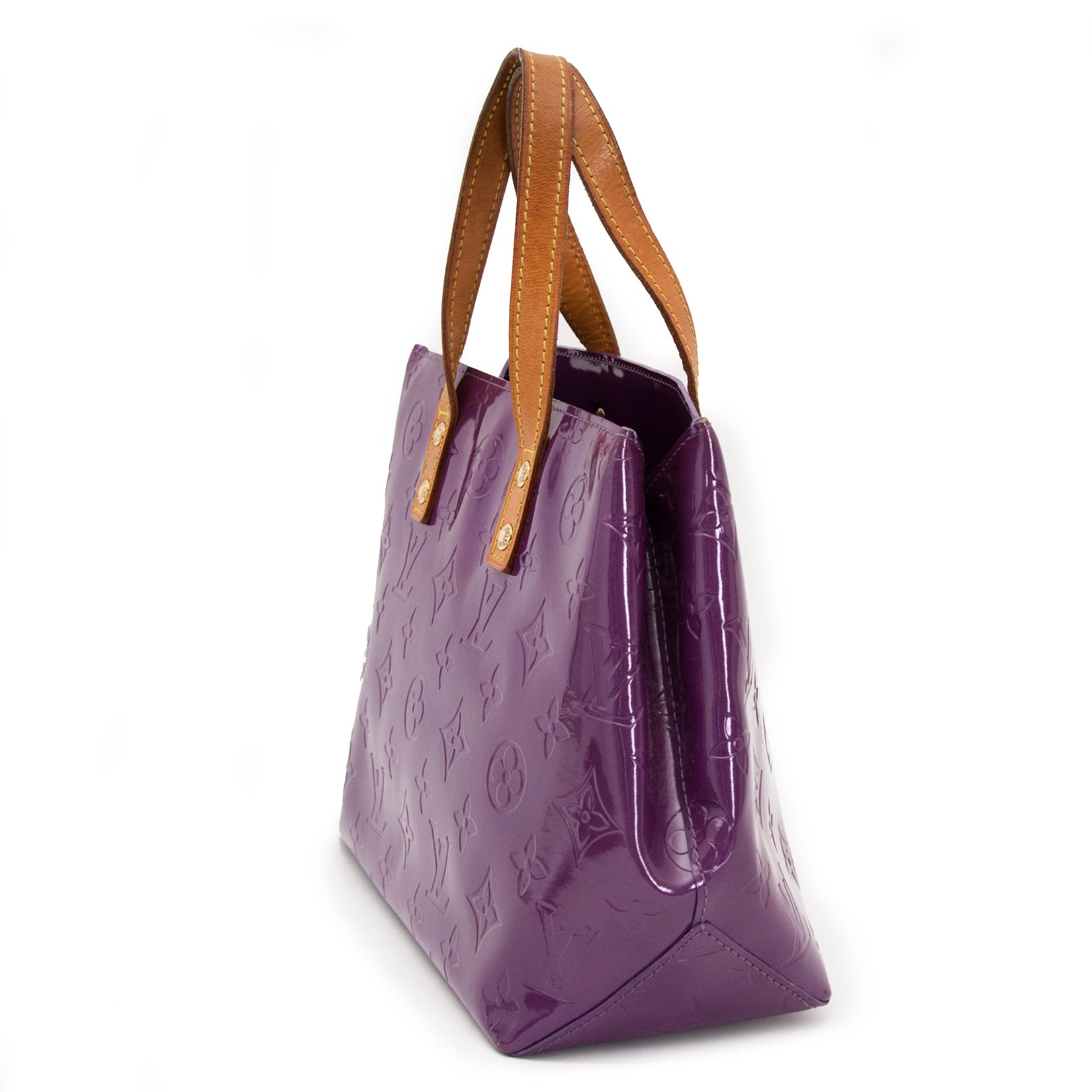 looking for a secondhand Louis Vuitton Vernis Reade PM Violette Top Handle Bag
