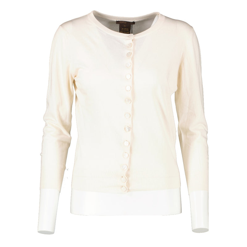 Louis Vuitton Cream Silk Cardigan
