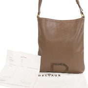 Delvaux Baudrier GM TT taupe Leather shoulderbag for the best price at Labellov