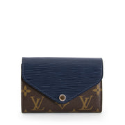 Buy your authentic Louis Vuitton Blue Epi Victorine Compact Wallet