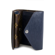 Bent u op zoek naa reen Louis Vuitton Blue Epi Victorine Compact Wallet