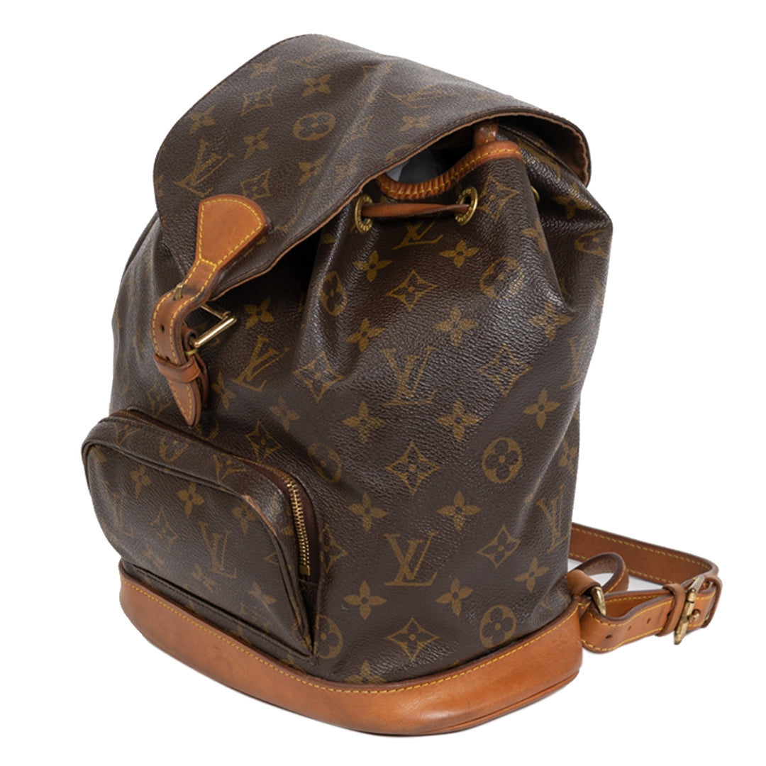 Authentieke Tweedehands Louis Vuitton Mini Montsouris Monogram Canvas Backpack juiste prijs veilig online shoppen luxe merken webshop winkelen Antwerpen België mode fashion