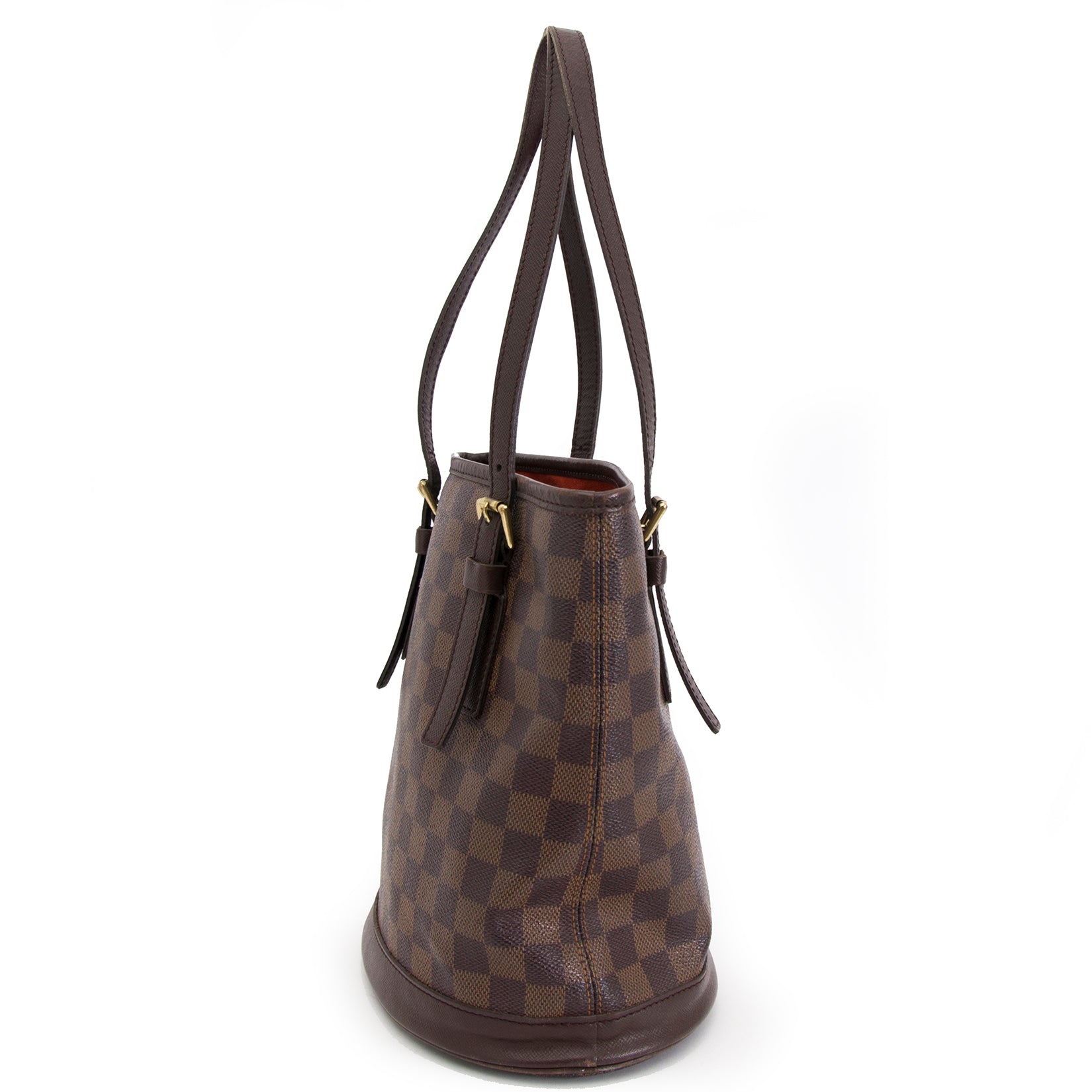 looking for a secondhand Louis Vuitton Damier Ebene Marais Bucket Bag PM