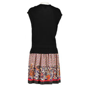 Louis Vuitton 2017 Wool Knitted Silk Floral Print Dress - Size M for the best price at Labellov secondhand luxury in Antwerp