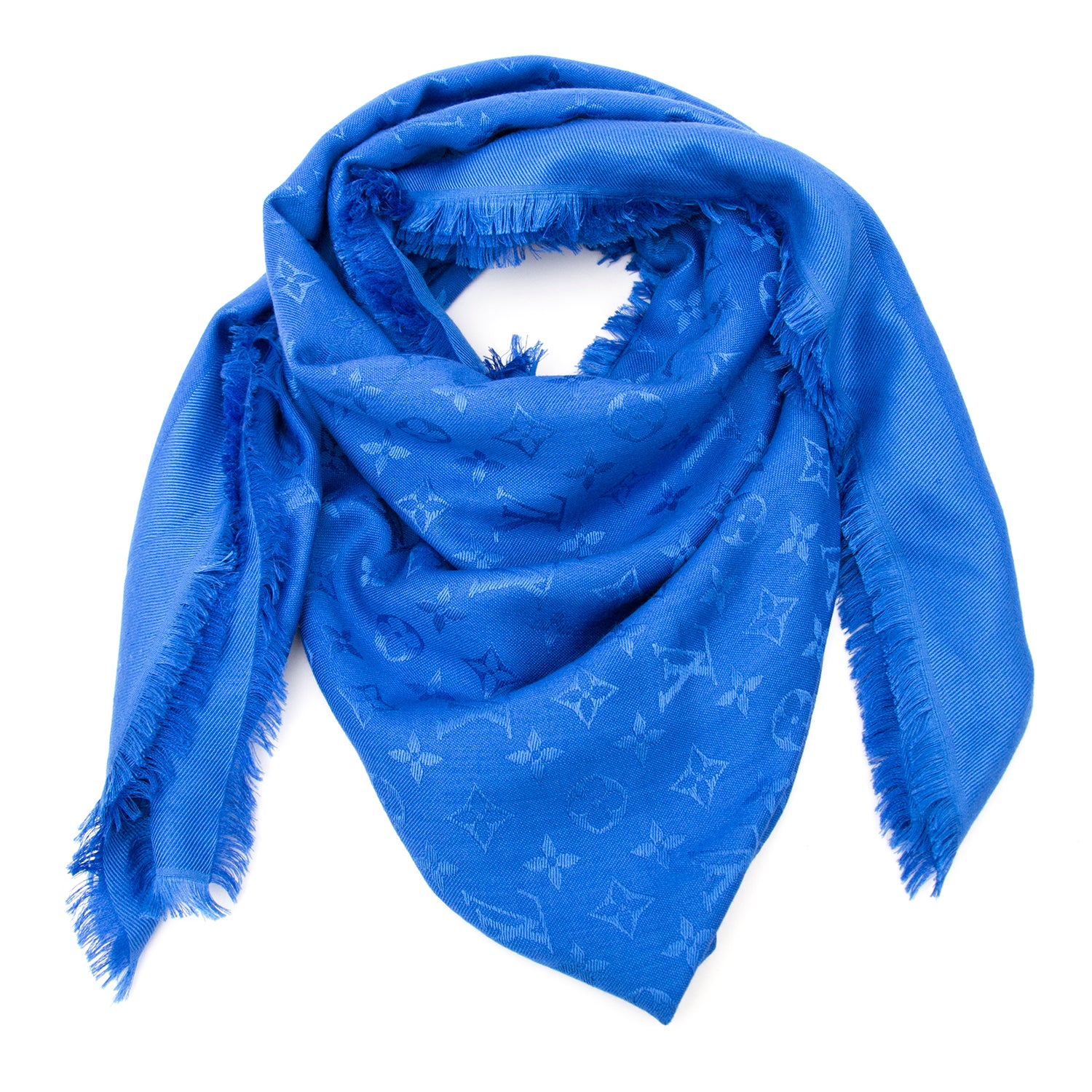 Châle Monogram bleu Louis Vuitton