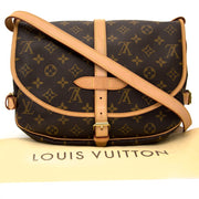 koop online aan de beste prijs Louis Vuitton Monogram Canvas Saumur Messenger Bag
