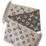 shop safe online your designer scarf Louis Vuitton Verone Wool/Silk Logo Mania Scarf worldwide shipping