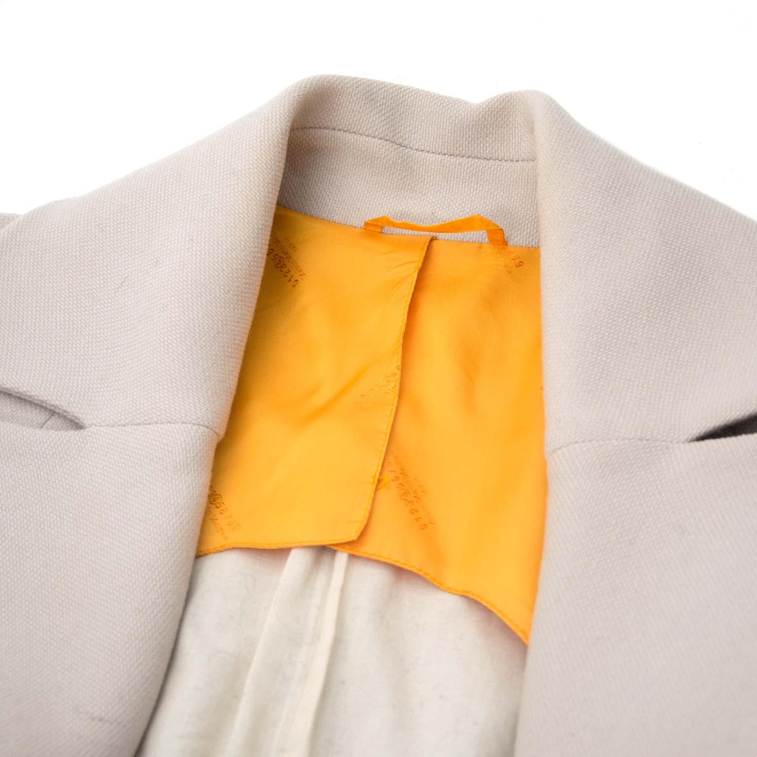 maison martin margiela beige jas nu te koop bij labellov.com tegen de beste prijs
