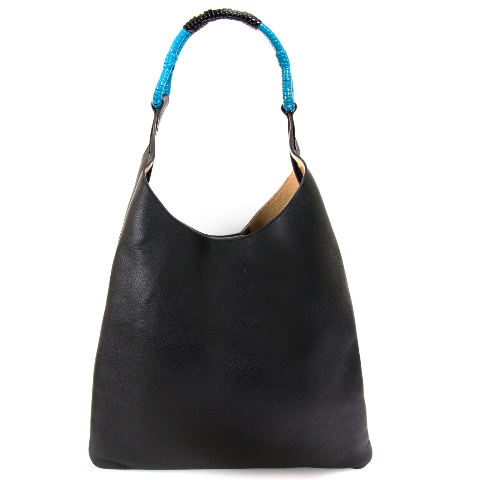 marni black leather tote bag now for sale at labellov vintage fashion webshop belgium