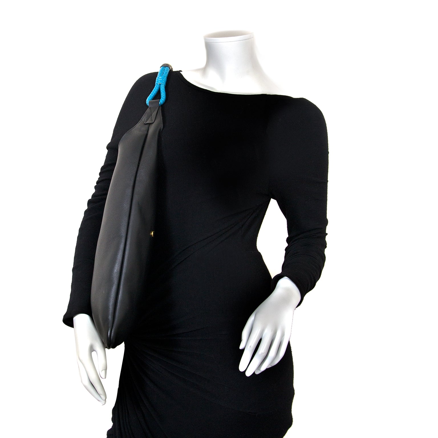 marni black leather tote bag now for sale at labellov vintage fashion webshop belgium
