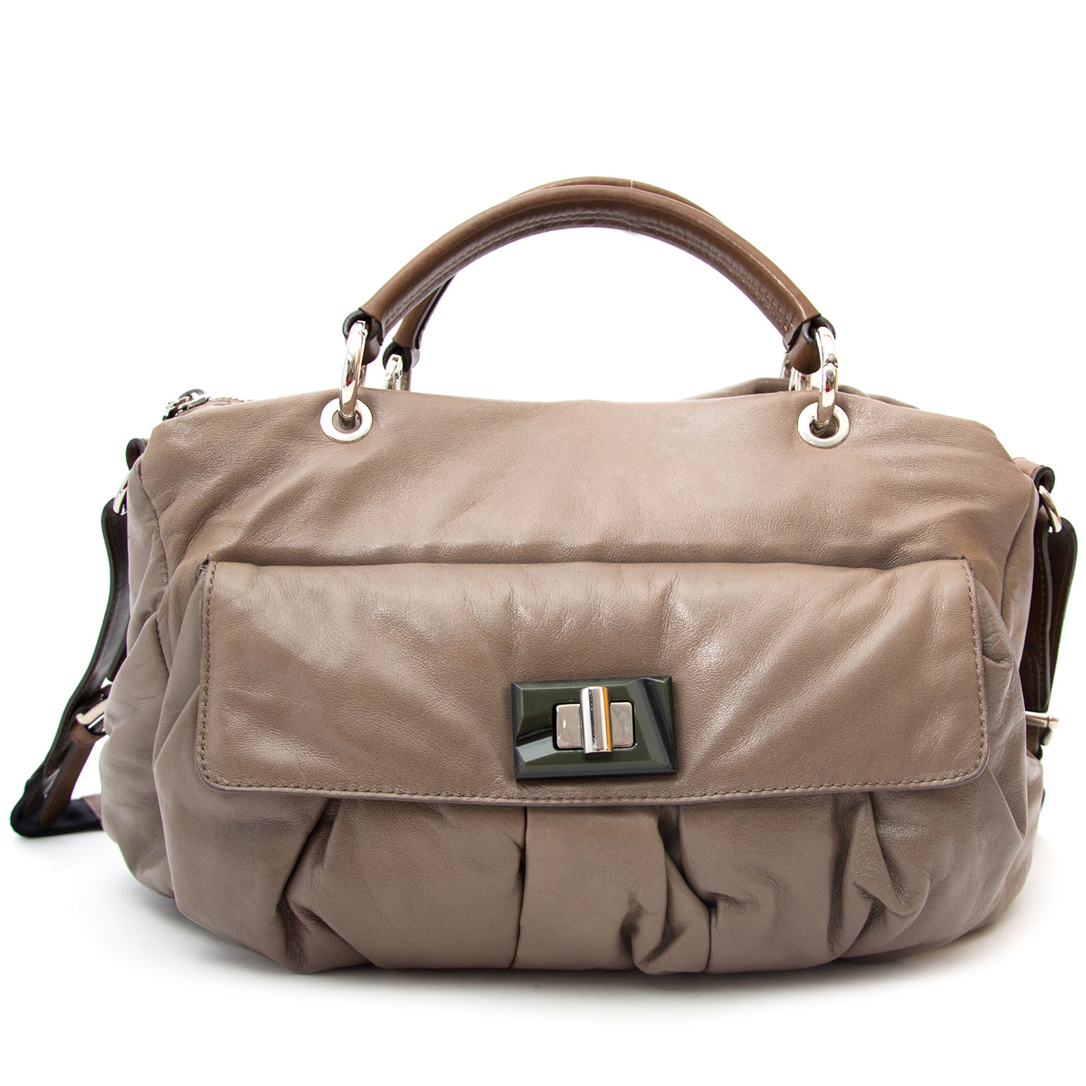 Buy and sell your luxurious Marni Super Soft Taupe Handbag for the best price at Labellov