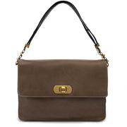 Marni Brown Leather Shoulder Bag