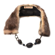 Buy an authentic secondhand Marni Brown Fur Collar at the right price at LabelLOV vintage webshop. Safe and secure online shopping.