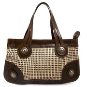 marni brown leather woven bag now for sale at labellov vintage fashion webshop belgium