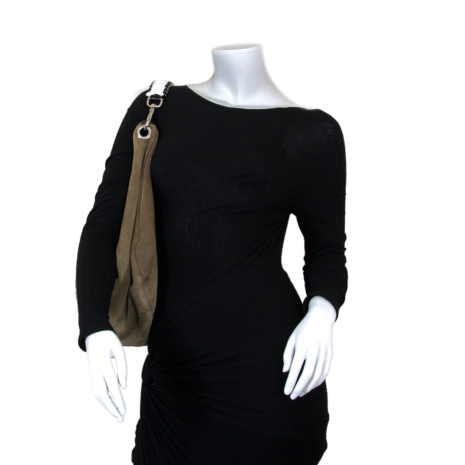 marni khaki suede shopping tote now for sale at labellov vintage fashion webshop belgium