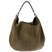marni khaki suede shopping tote now for sale at labellov vintage fashion webshop belgium