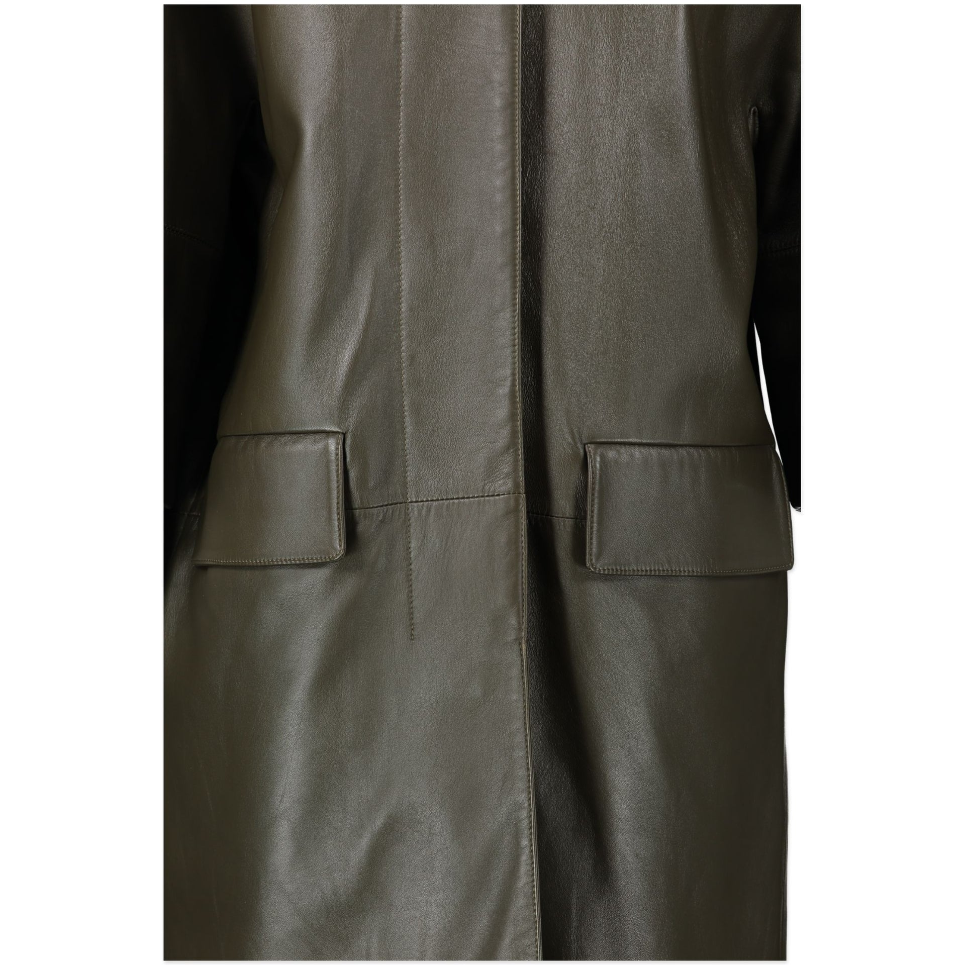 Manteau Marni en cuir kaki - taille IT40