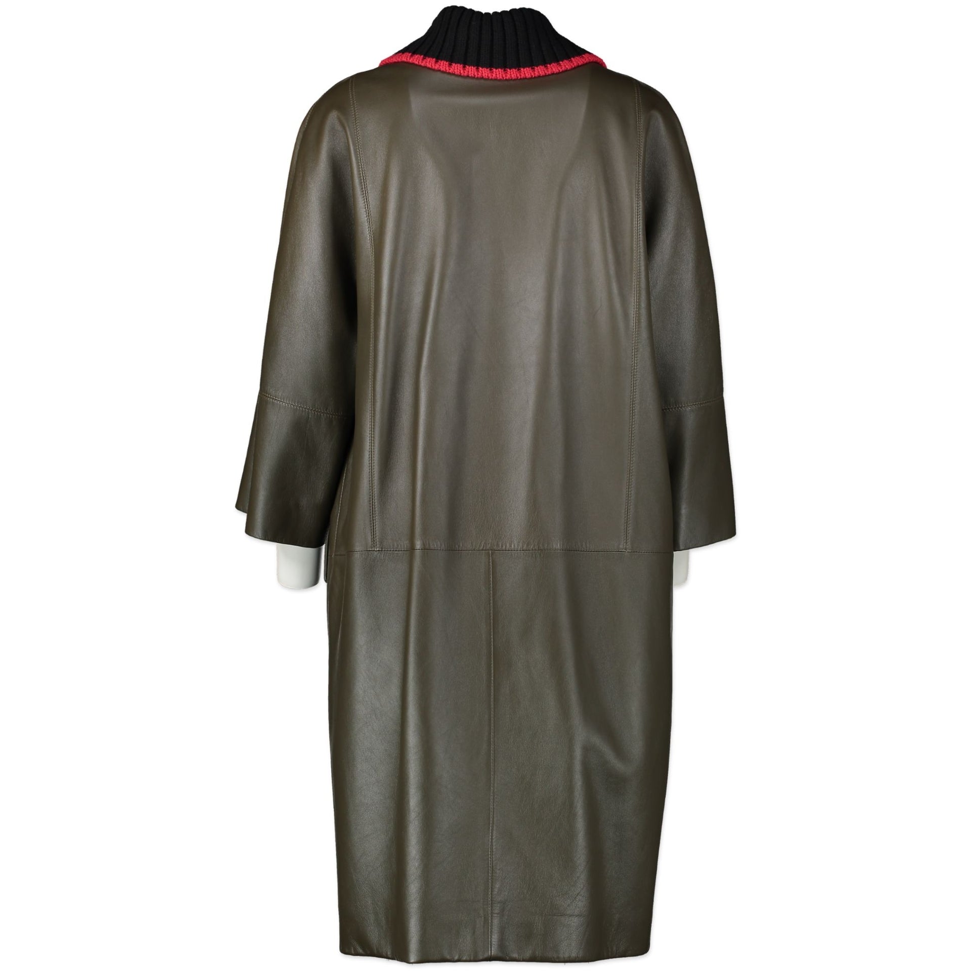 Manteau Marni en cuir kaki - taille IT40