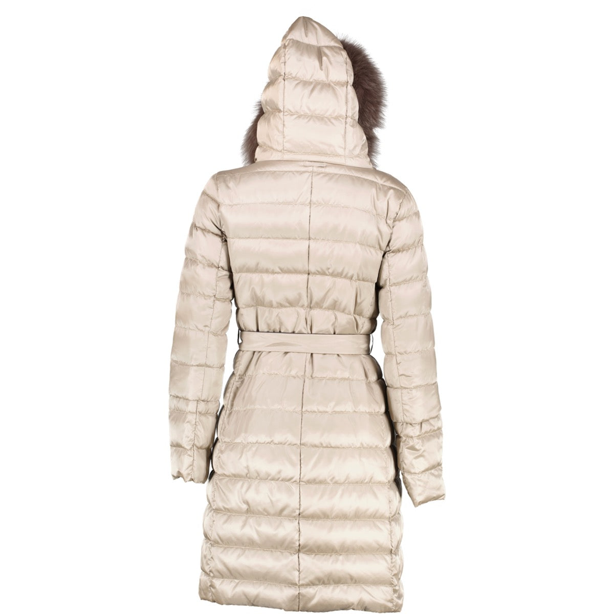 Shop safe online at Labellov in Antwerp this 100% authentic second hand Max Mara Silver/Blue Reversible Padded Coat - Size 34