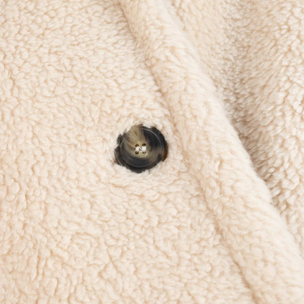 Weekend Max Mara Beige Salmone Teddy Coat - Size FR42