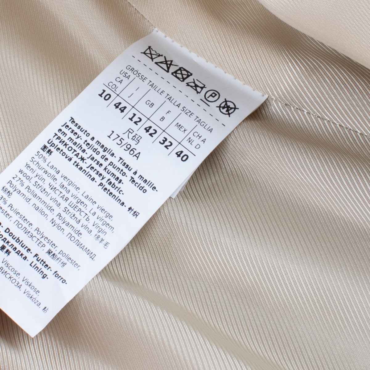 Weekend Max Mara Beige Salmone Teddy Coat - Size FR42