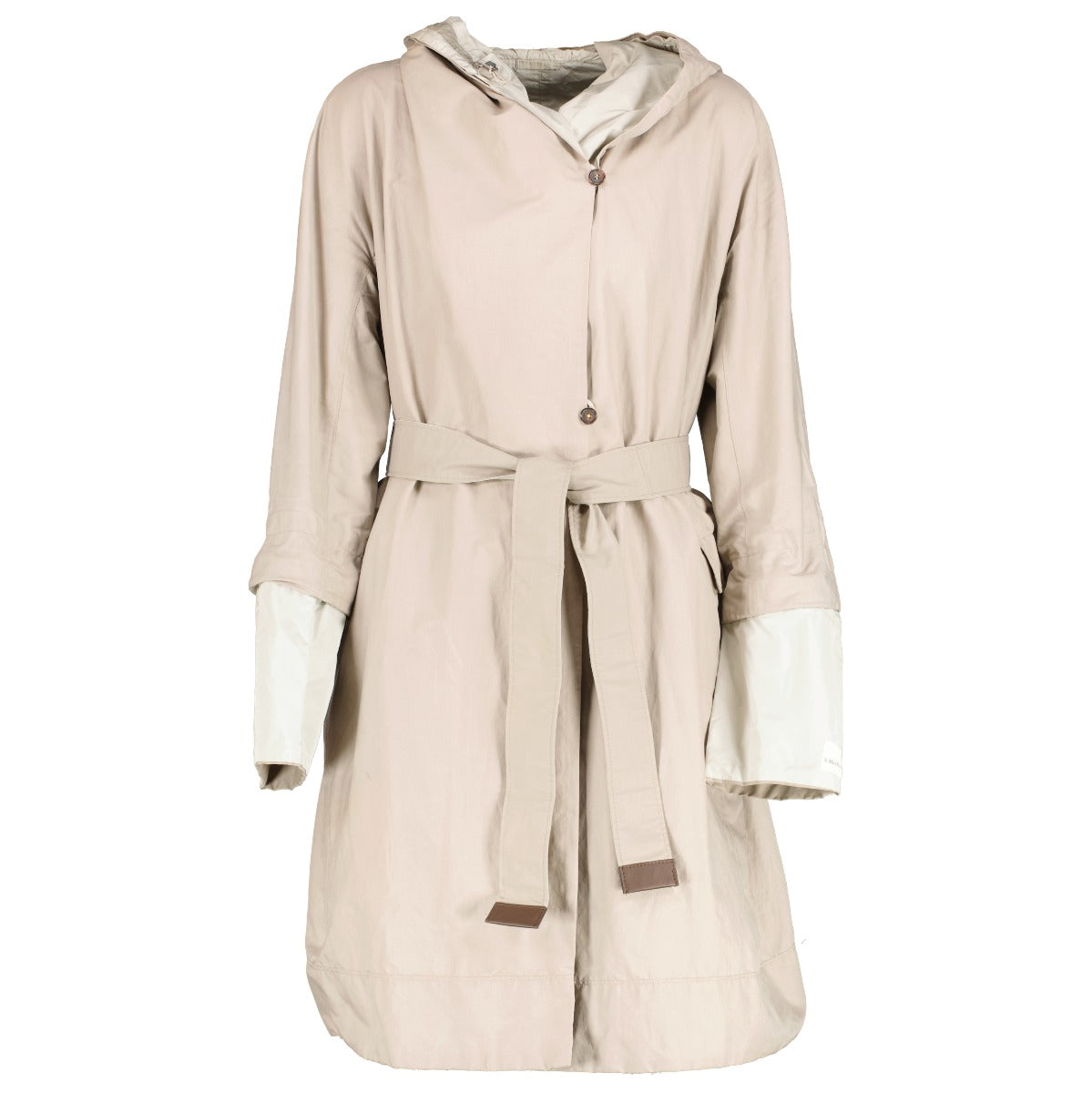 'S Max Mara Beige Omkeerbare Jas - Maat FR42
