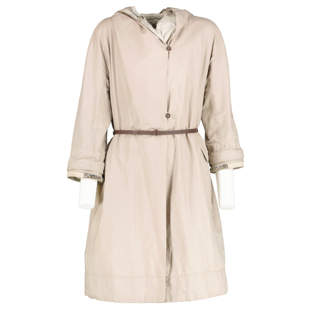 'S Max Mara Beige Omkeerbare Jas - Maat FR42