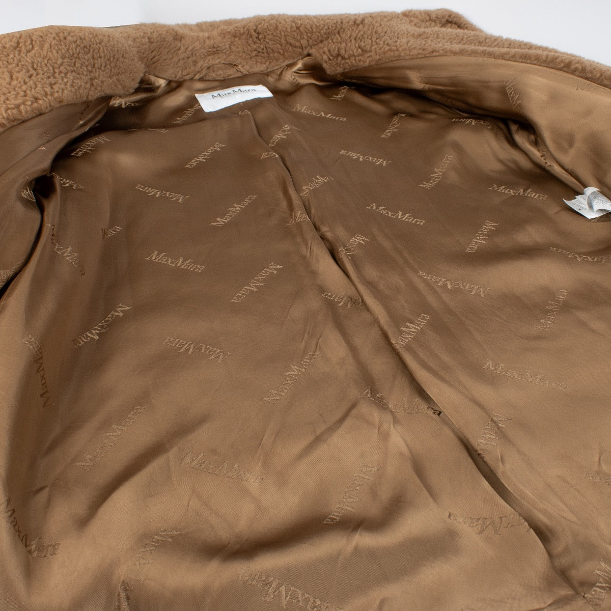 Max Mara Camel Teddy Coat - Size FR42