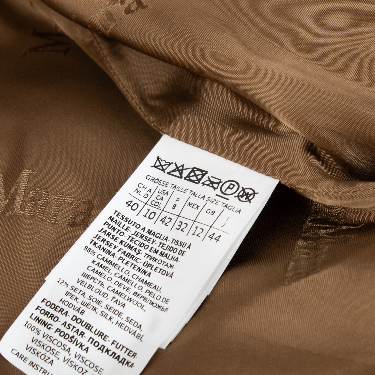 Max Mara Camel Teddy Coat - Size FR42