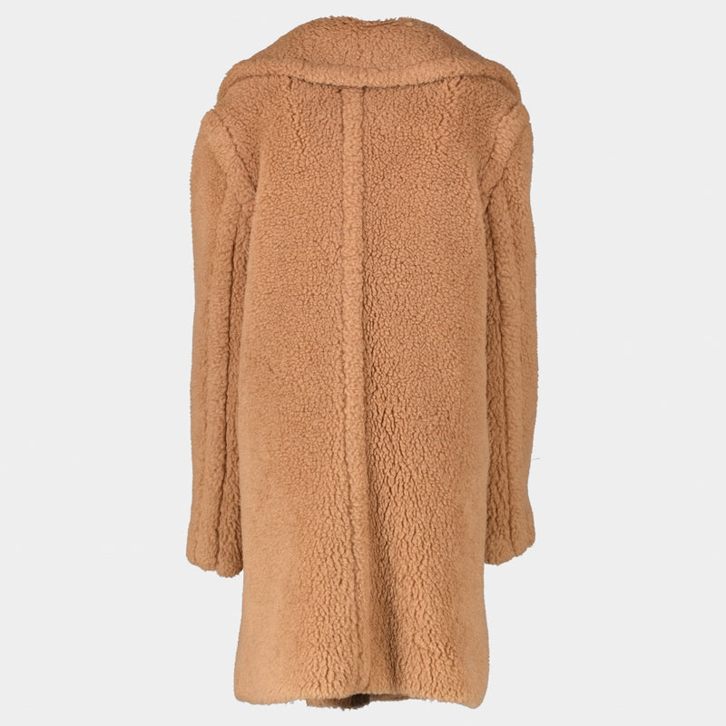 Max Mara Camel Teddy Coat - Size FR42