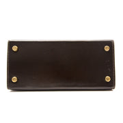 buy online luxury vintage preloved only 100% authentic Very Rare Hermès Kelly Mini 20cm Dark Brown Boxcalf