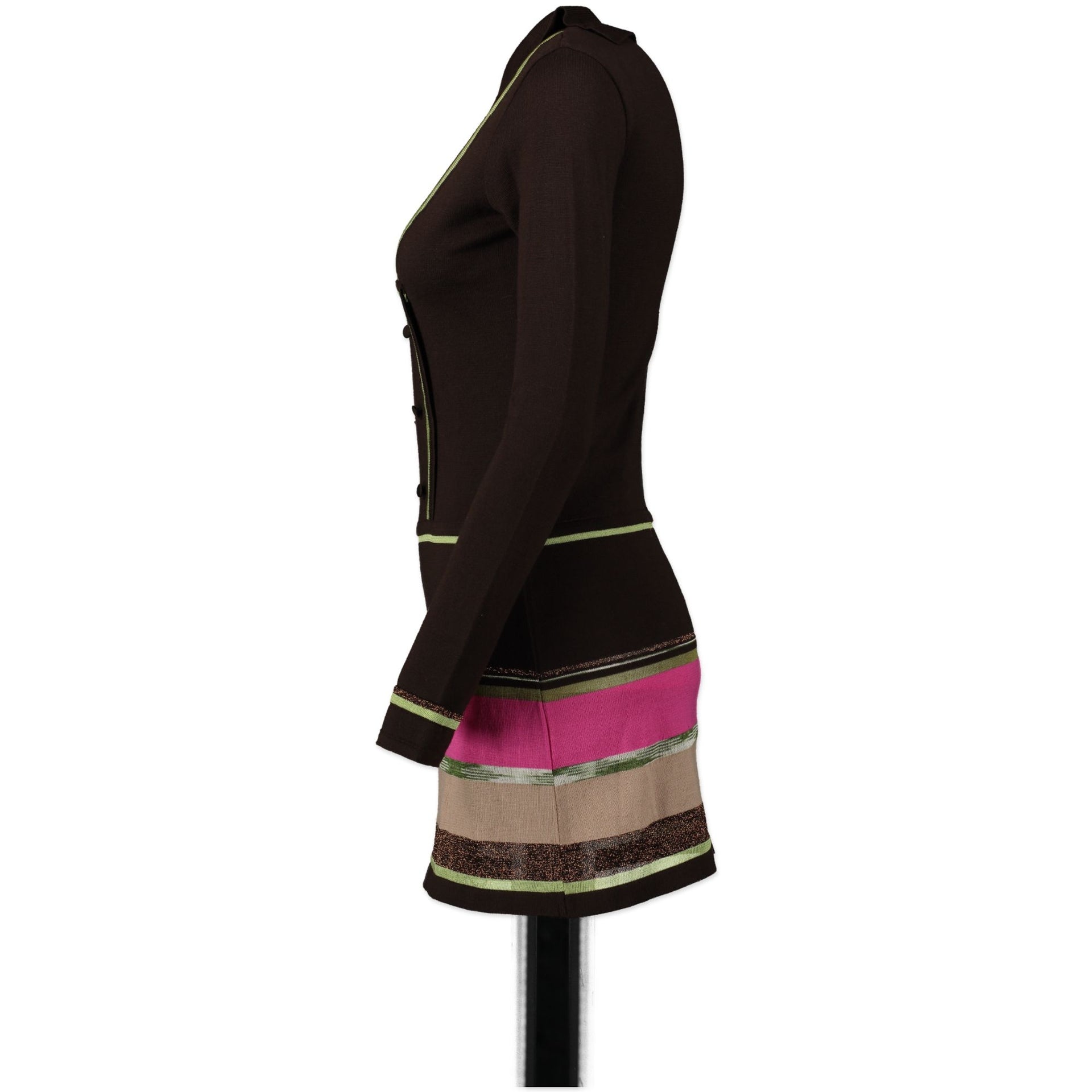 Koop deze authentieke tweedehands vintage Missoni Knitted Striped Dress bij online webshop LabelLOV.