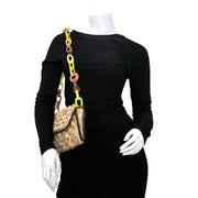 M Missoni Raffia and Acetate Bag