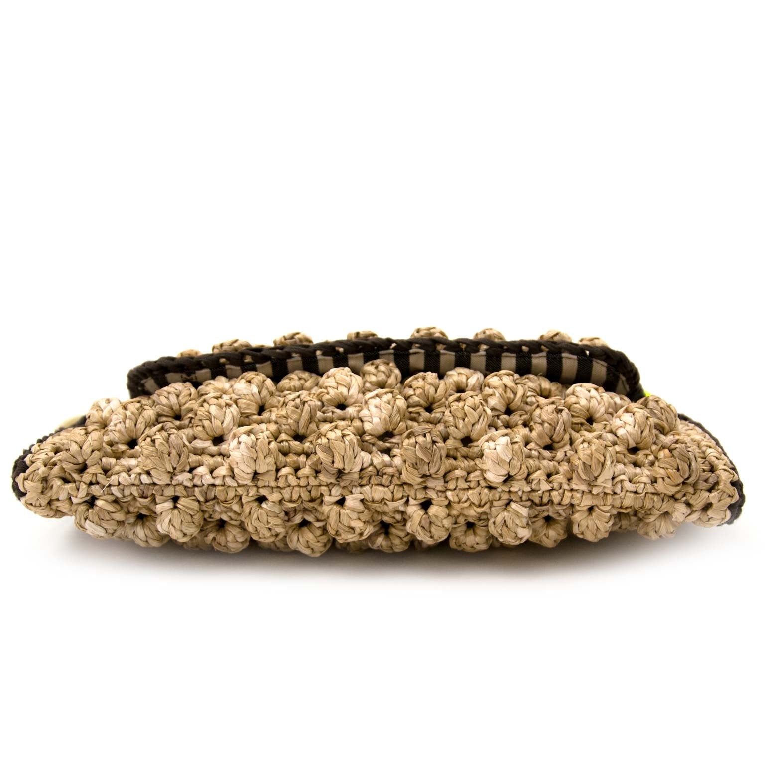 M Missoni Raffia and Acetate Bag