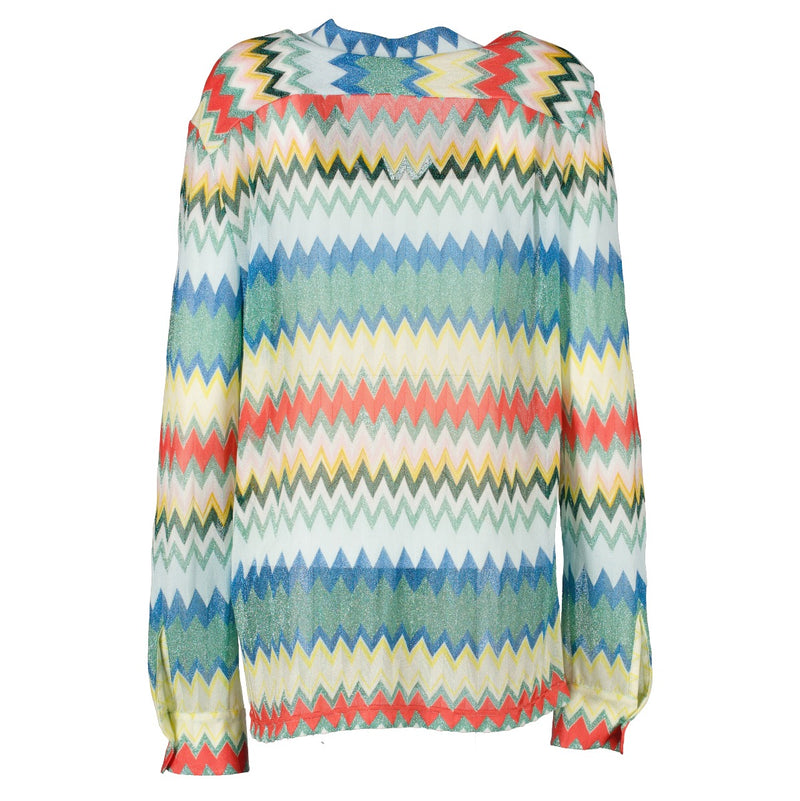 Missoni Lurex Zigzag overhemd - Maat M