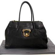 miu miu black leather shoulder bag now for sale at labellov vintage fashion webshop belgium