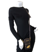Miu Miu Dark Brown Mini Shoulder Bag now for sale at labellov vintage fashion webshop belgium