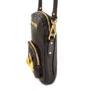 Miu Miu Dark Brown Mini Shoulder Bag now for sale at labellov vintage fashion webshop belgium