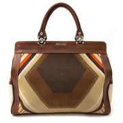 koop online aan de beste Miu Miu Canvas Tote aan de beste prijs