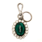 Miu Miu Green Crystal Bag Charm Keyring acheter en ligen seconde main Miu Miu Green Crystal Bag Charm Keyring