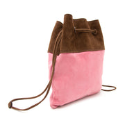Koop een tweedehands Miu Miu Pink/Brown Suede Bucket Bag aan de juiste prijs