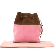 Buy a secondhand Miu Miu Pink/Brown Suede Bucket Bag at Labellov