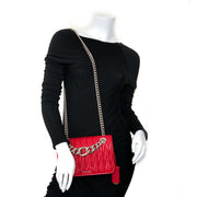 miu miu nappa matelasse club red shoulder bag now for sale at labellov vintage fashion webshop belgium