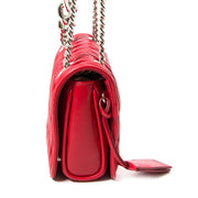 miu miu nappa matelasse club red shoulder bag now for sale at labellov vintage fashion webshop belgium