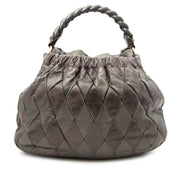 We buy and sell your seondhand Miu Miu Grey Leather Handbag for the best price online.
